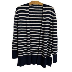 Madewell Cozy Walker Striped Open Front Alpaca Wool Blend Cardigan Size Medium